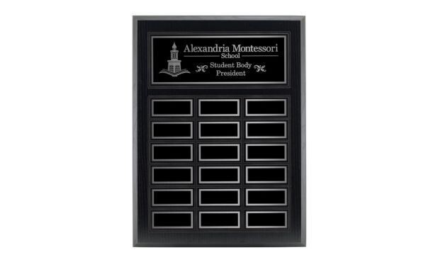 Black Ash Laminate Annual Plaque: 12" x 15-3/4"-107244