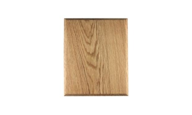 Solid Oak Regular Edge Plaque: 4-1/4" x 6"-107445