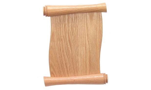 Solid Oak Scroll Plaque: 11" x 15"-107450