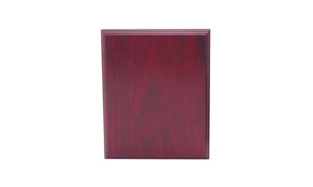 Solid Walnut Regular Edge Plaque with Rosewood Stain: 6" x 8"-107452