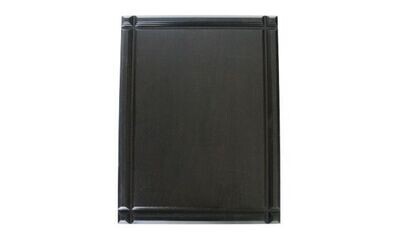 Solid Walnut Deep Groove Cross-Cut Plaque with Cocoa Bean Finish: 13" x 17"-107509