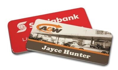 Ultrawhite Name Tag with Magnetic Back: 3" x 1-1/2"-103146