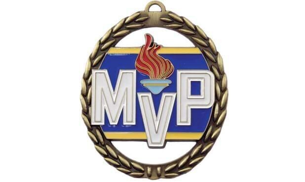 Full Colour MVP Medallion: Antique Gold 2-3/4"-105228