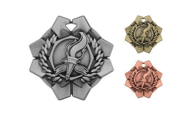Imperial Victory Medallion: Antique Silver 2"-105340