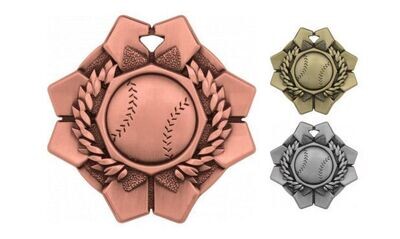 Imperial Baseball Medallion: Antique Bronze 2"-105344