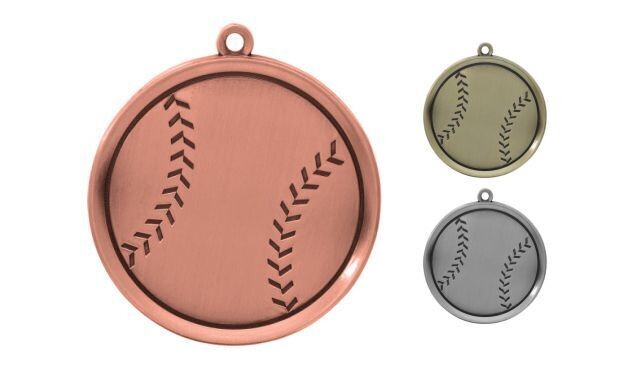 Mega Baseball Medallion: Antique Bronze 2-1/4"-105372