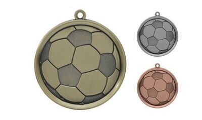 Mega Soccer Medallion: Antique Gold 2-1/4"-105373
