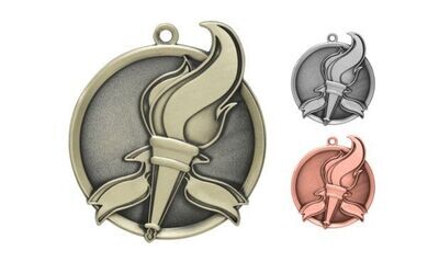Mega Victory Medallion: Antique Gold 2-1/4"-105397