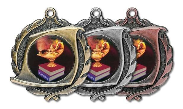 Sculptured Scroll Universal Insert Medallion: Antique Silver 1-3/4"-105601