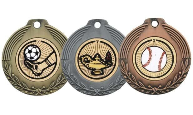 Olympian Universal Insert Medallion: Antique Bronze 1-3/4"-105610