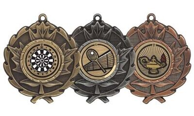 Maple Leaf Universal Insert Medallion: Antique Bronze 2"-105628