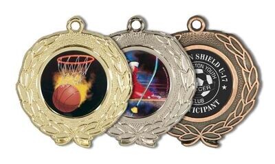 Garland Universal Insert Medallion: Bright Gold 1-3/4"-105646