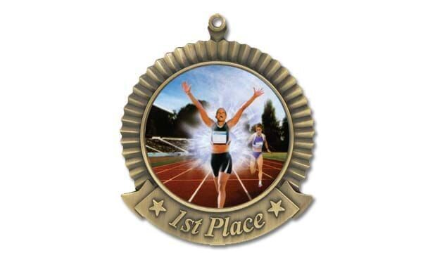 Star Universal 1st Place Medallion : Antique Gold 2-3/4"-105815