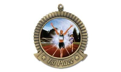 Star Universal 1st Place Medallion : Antique Gold 2-3/4"-105815