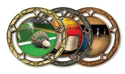 Titan Universal Insert Medallion: Antique Silver 3"-105857