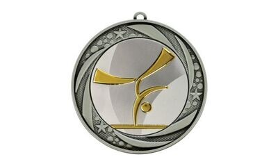 Aqua Universal Insert Medallion: Antique Silver 2-3/4"-105878