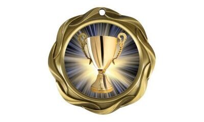 Fusion Universal Insert Medallion: Antique Gold 3"-105883