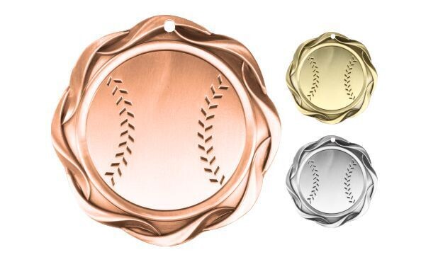Fusion Baseball Medallion: Antique Bronze 3"-107058