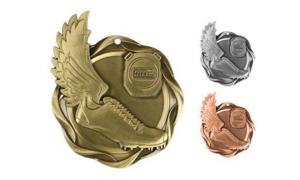 Fusion Track Medallion: Antique Gold 3"-107062