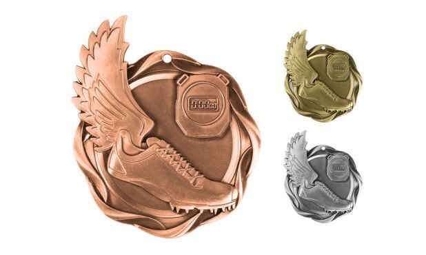 Fusion Track Medallion: Antique Bronze 3"-107064