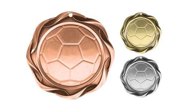Fusion Soccer Medallion: Antique Bronze 3"-107067