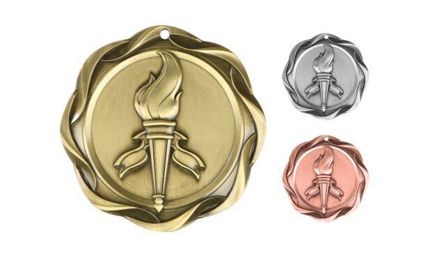 Fusion Victory Medallion: Antique Gold 3"-107080