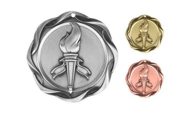 Fusion Victory Medallion: Antique Silver 3"