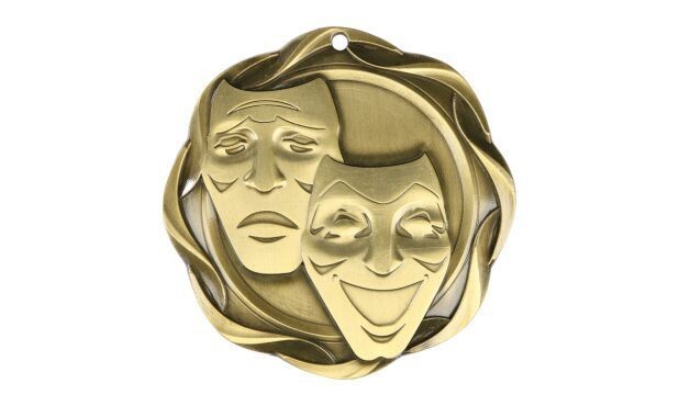 Fusion Drama Medallion: Antique Gold 3"-107089