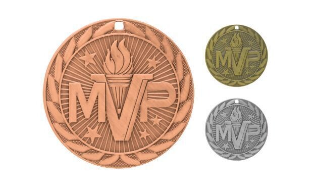 Iron MVP Medallion: Antique Bronze 2"-107104