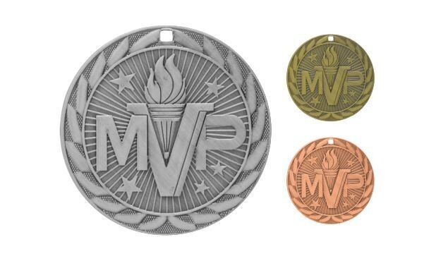 Iron MVP Medallion: Antique Silver 2"-107103