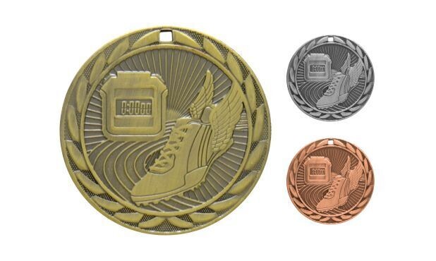 Iron Track Medallion: Antique Gold: 2"-107117