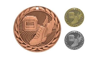 Iron Track Medallion: Antique Bronze 2"-107119