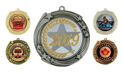 Galaxy Universal Insert Medallion: Antique Silver 2-3/4"-107159
