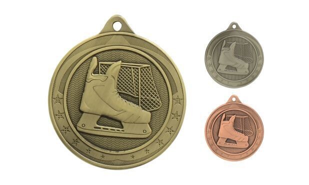 Legacy Hockey Medallion: Antique Gold 2"-107867
