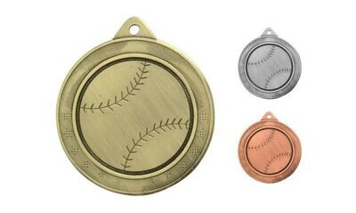 Legacy Baseball Medallion: Antique Gold 2"-107870