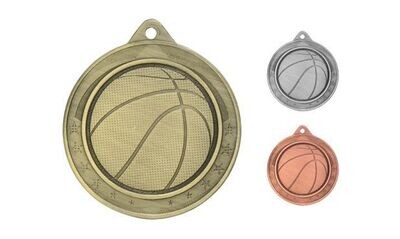 Legacy Basketball Medallion: Antique Gold 2"-107873