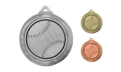 Legacy Baseball Medallion: Antique Silver 2"-107871