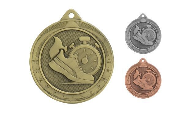 Legacy Track Medallion: Antique Gold 2"-107885