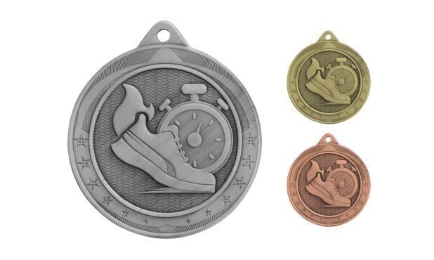 Legacy Track Medallion: Antique Silver 2"-107886