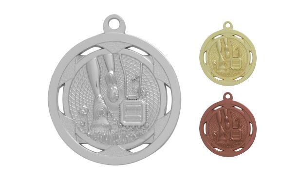Strata Cross Country Medallion: Bright Silver 2"-107909