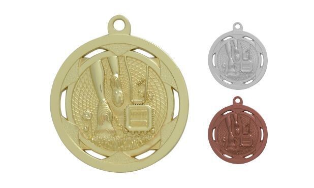 Strata Cross Country Medallion: Bright Gold 2"-107908