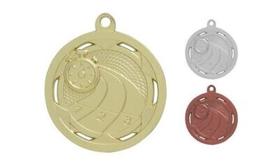 Strata Track Medallion: Bright Gold 2"-107926