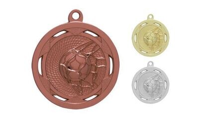 Strata Soccer Medallion: Antique Bronze 2"-107925