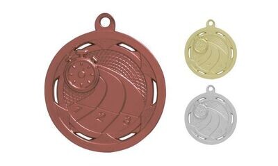Strata Track Medallion: Antique Bronze 2"-107928