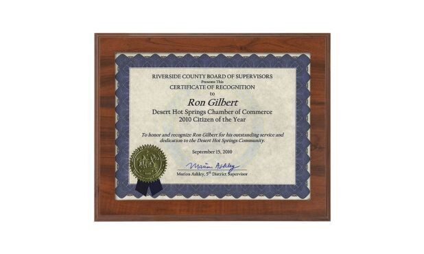 Cherrywood Finish Slide-In Plaque with Certificate Window: 13" x 10-1/2"-100767