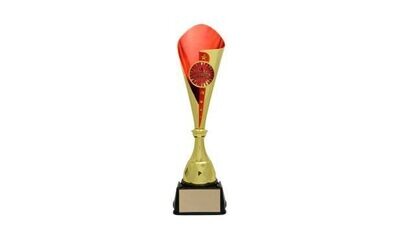 Gold/Red Bruno Cup Trophy: 15-1/2"-100832