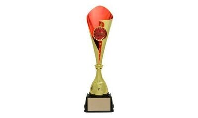 Gold/Red Bruno Cup Trophy: 16-1/4"-100836