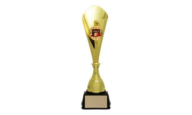 Gold Bruno Cup Trophy: 16-1/4"-100837