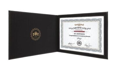 Certificate Leatherette