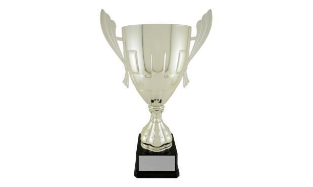 Iron Man Series Silver Cup Trophy: 12-3/4"-107008